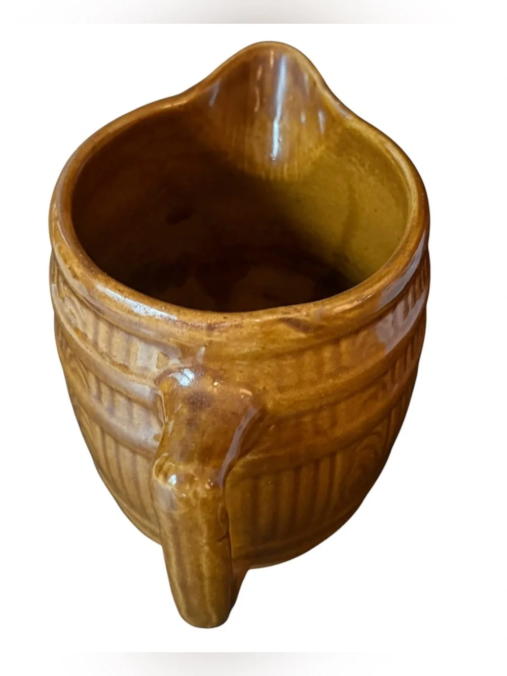 1920’s McCoy Art Pottery Stoneware Barrel Pitcher